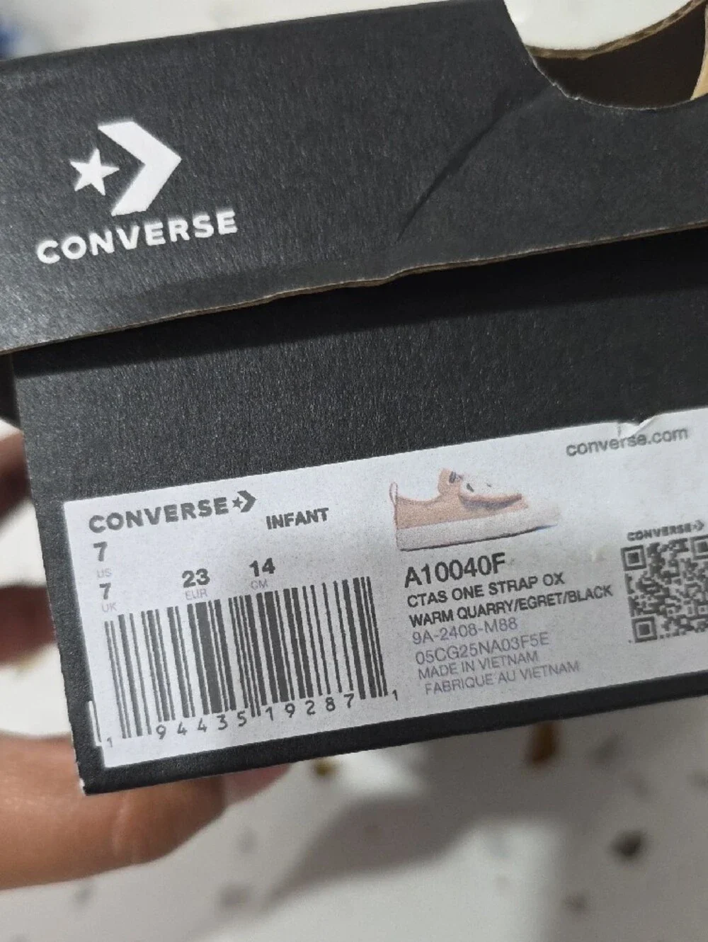 Converse Kids Beige Bear Slip-On Sneakers